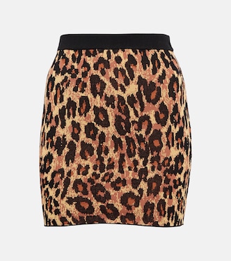 Minifalda Manette de leopardo | Staud