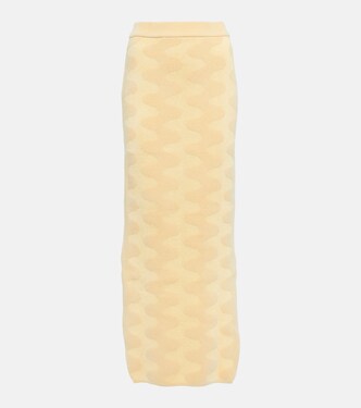 Bria jacquard cotton-blend midi skirt | Nanushka