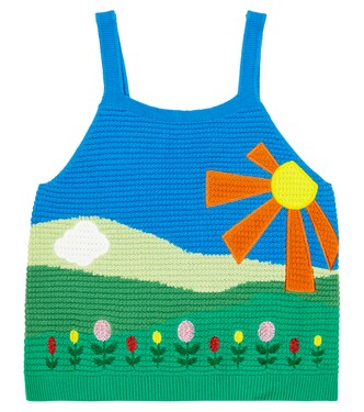 Intarsia cotton top | Stella McCartney Kids