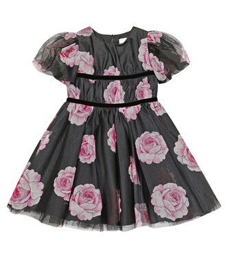 Floral tulle dress | Monnalisa