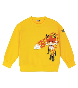 Printed cotton jersey sweatshirt | Il Gufo