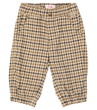 Baby checked cotton-blend pants | Il Gufo