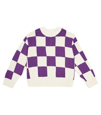 Gertina checked cotton sweater | Molo