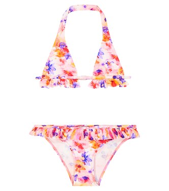 Ruffled floral bikini | Il Gufo