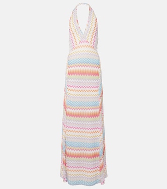 Robe longue Zig Zag en lamé | Missoni