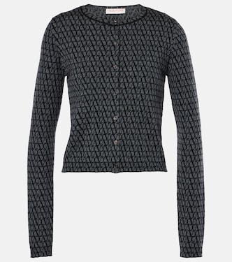 Toile Iconographe virgin wool cardigan | Valentino