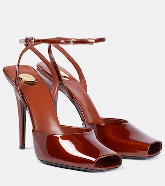 La Scandale 110 patent leather sandals | Saint Laurent