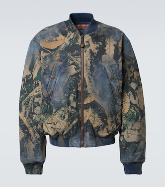 Printed denim bomber jacket | Acne Studios