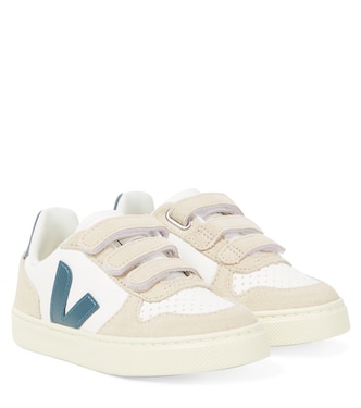 V-10 suede-trimmed leather sneakers | Veja Kids