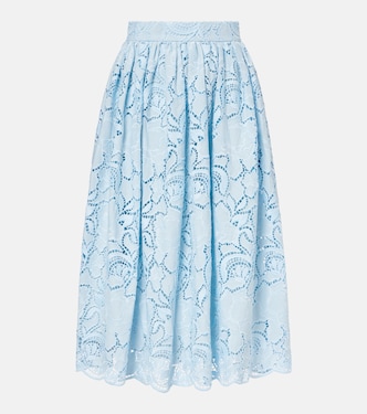 Laser-cut pleated skirt | Erdem