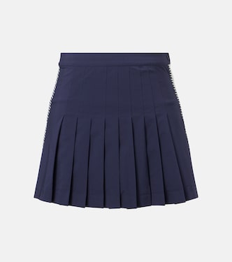 Pleated twill tennis skirt | Tory Burch