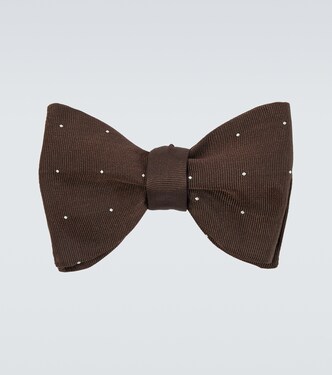 Polka-dot silk bow tie | Dunhill