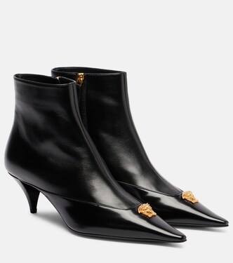 La Medusa 55 leather ankle boots | Versace