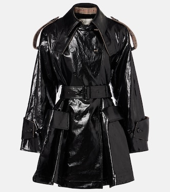 Belted double-breasted linen coat | Chloé