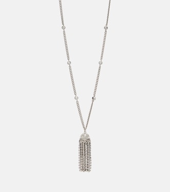 Crystal-embellished pendant necklace | Rabanne