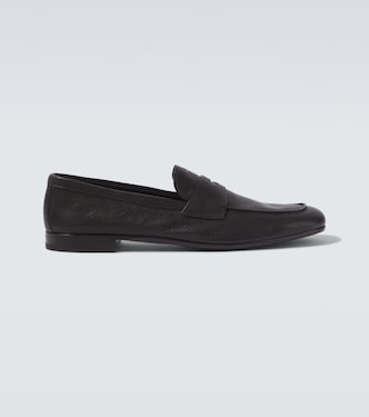 Leather penny loafers | Prada