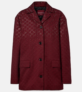 GG Crystal canvas blazer | Gucci
