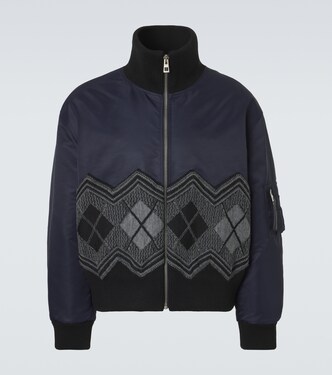 Argyle technical twill jacket | Loewe