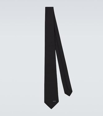 Horsebit silk jacquard tie | Gucci