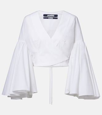 Paysan cotton poplin wrap top | Jacquemus