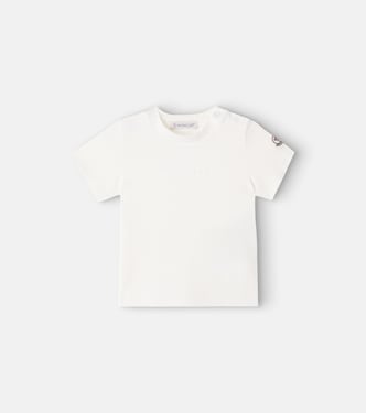 Baby logo cotton-blend jersey T-shirt | Moncler Enfant