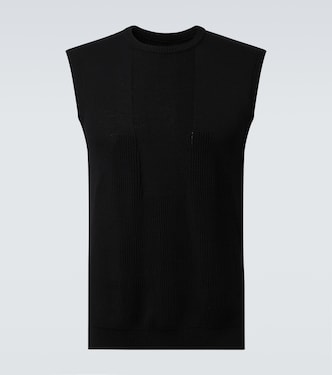 Ribbed-knit virgin wool tank top | Rick Owens