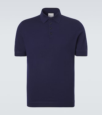Cotton, silk, and cashmere polo shirt | Allude