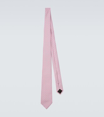 Printed silk twill tie | Brioni