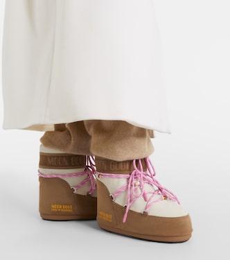 x Guest in Residence Icon Low snow boots in brown - Moon Boot