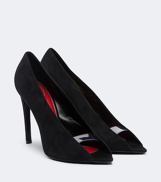 Révélé suede peep-toe pumps | Valentino Garavani