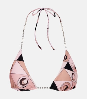 Occhi chain-detail bikini top | Pucci