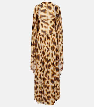 Printed draped caped gown | Christopher Esber