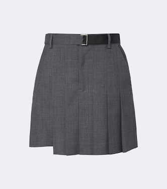 Minirock aus Wolle | Sacai