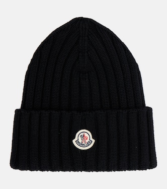 Ribbed-knit virgin wool beanie | Moncler