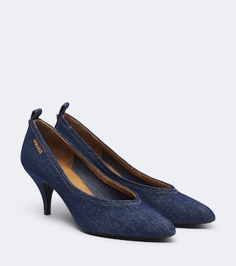 Pumps Tina aus Denim | Versace