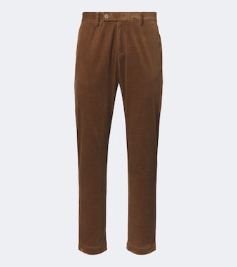 Cotton corduroy straight pants | Sunspel