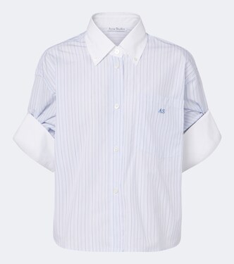 Striped cotton poplin shirt | Acne Studios