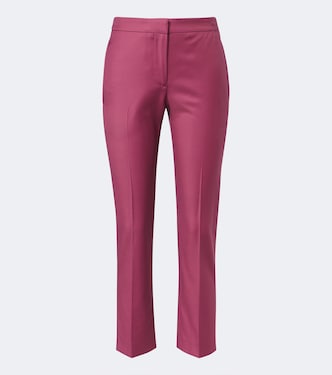 Wool gaberdine slim pants | McQueen