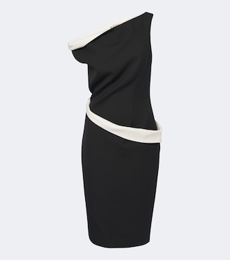 Paneled one-shoulder midi dress | Róhe