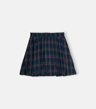 Benedetta checked cotton skirt | C'era Una Volta