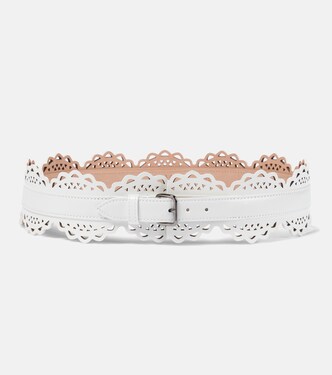 Laser-cut leather belt | Alaïa