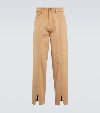 Regenerated leather suede pants | Nanushka
