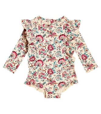 Baby Aurelie floral rashguard swimsuit | Louise Misha