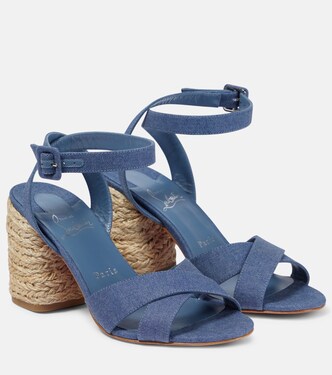 Summer Mariza denim espadrilles sandals | Christian Louboutin