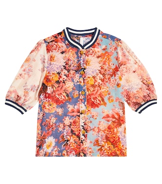Devi floral cotton blouson | Zimmermann Kids