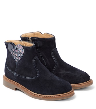 Patchwork suede Chelsea boots | Pom d'Api