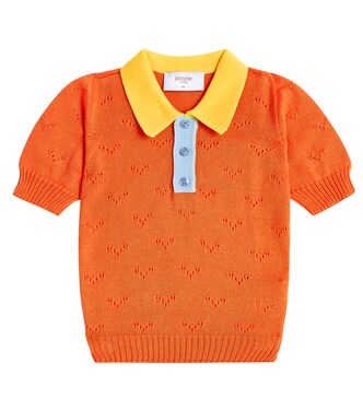 Wave knitted cotton polo shirt | Paade Mode