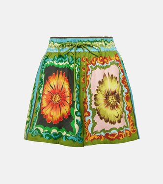 Bedruckte Shorts Disco Daisy aus Twill | Alémais