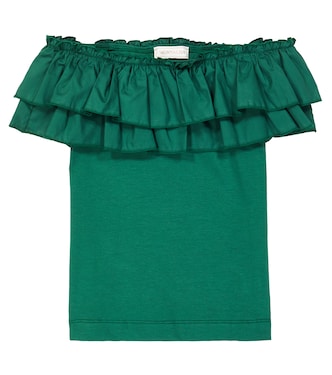 Cotton-blend jersey T-shirt | Monnalisa