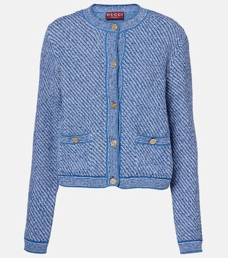 Double G cotton-blend cardigan | Gucci